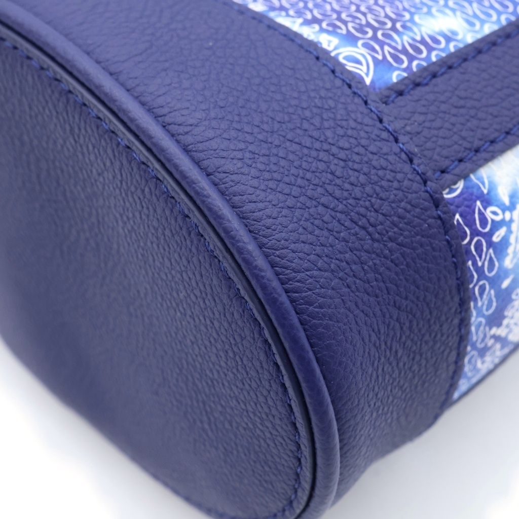 Louis Vuitton Monogram Bandana Randonne PM Shoulder Bag Leather Blue — view 5