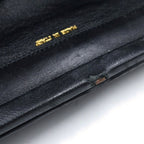 Chanel Quilted Kiss Lock Mini Bag Black Lambskin Gold — view 7