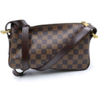 Louis Vuitton Damier Ravello GM Shoulder Bag Brown Leather Gold — view 2