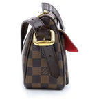 Louis Vuitton Damier Ravello GM Shoulder Bag Brown Leather Gold — view 3
