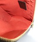 Louis Vuitton Damier Geronimos Shoulder Bag Brown Leather Gold — view 7