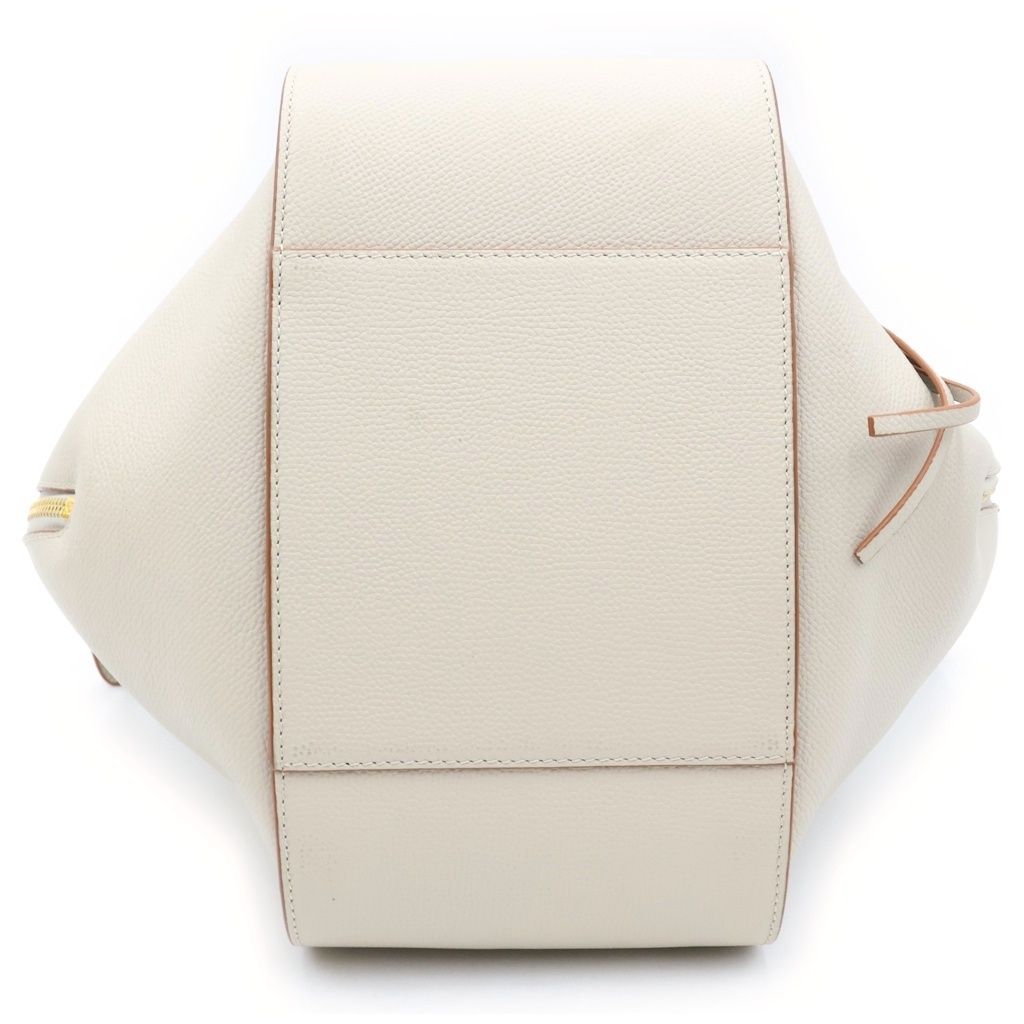 Loewe Hammock Medium 2-Way Shoulder Bag Ivory Off White Leather Gold — view 4