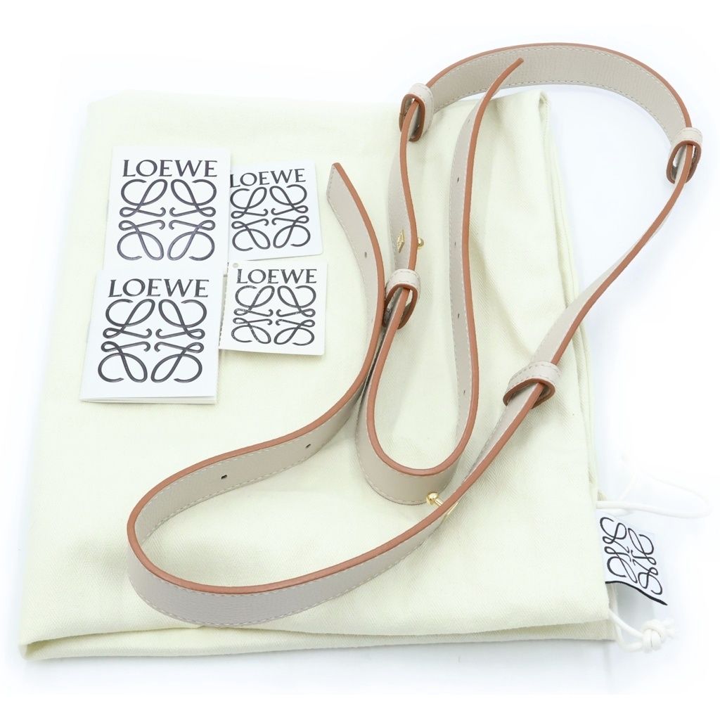 Loewe Hammock Medium 2-Way Shoulder Bag Ivory Off White Leather Gold — view 8