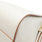 Loewe Hammock Medium 2-Way Shoulder Bag Ivory Off White Leather Gold — view 5