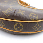 Louis Vuitton Monogram Pochette Croissant Bag Brown Leather Gold — view 5