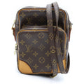 Louis Vuitton Monogram Amazon Mini Shoulder Bag Brown Leather Gold