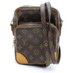 Louis Vuitton Monogram Amazon Mini Shoulder Bag Brown Leather Gold