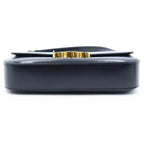 Celine Triomphe Shoulder Bag Black Shiny Calfskin Gold — view 4