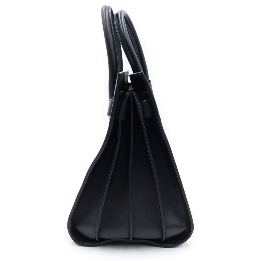 Saint Laurent Paris Sac Dejour Nano 2-Way Shoulder Bag Black Leather Gold — view 3