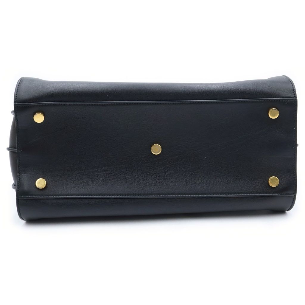 Saint Laurent Paris Sac Dejour Nano 2-Way Shoulder Bag Black Leather Gold — view 4