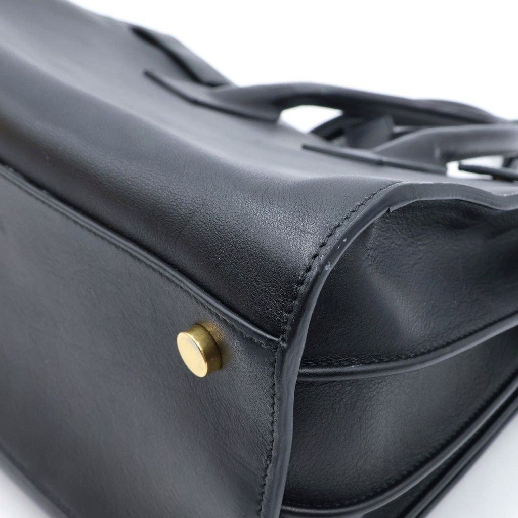 Saint Laurent Paris Sac Dejour Nano 2-Way Shoulder Bag Black Leather Gold — view 5