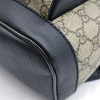 Gucci GG Supreme Backpack Black Beige Leather — view 5