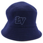 Louis Vuitton Chapeau Monogram Record Wool Cotton Reversible Bucket Hat Navy — view 4