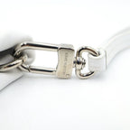 Louis Vuitton Newspaper Clutch White Leather Silver — view 7