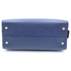 Louis Vuitton Epi Vaneau MM Handbag Leather Gold Navy — view 4