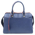 Louis Vuitton Epi Vaneau MM Handbag Leather Gold Navy