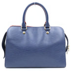 Louis Vuitton Epi Vaneau MM Handbag Leather Gold Navy — view 2