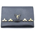 Louis Vuitton Portefeuille Capucines Trifold Wallet Compact Coin Purse Black