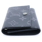 Louis Vuitton Monogram Eclipse Victor Wallet Compact Trifold Black Leather — view 3