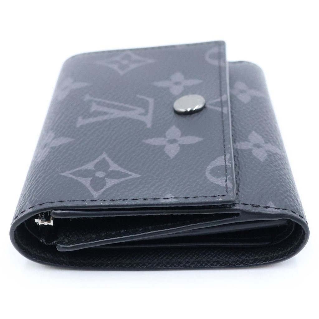 Louis Vuitton Monogram Eclipse Victor Wallet Compact Trifold Black Leather — view 3