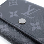 Louis Vuitton Monogram Eclipse Victor Wallet Compact Trifold Black Leather — view 4