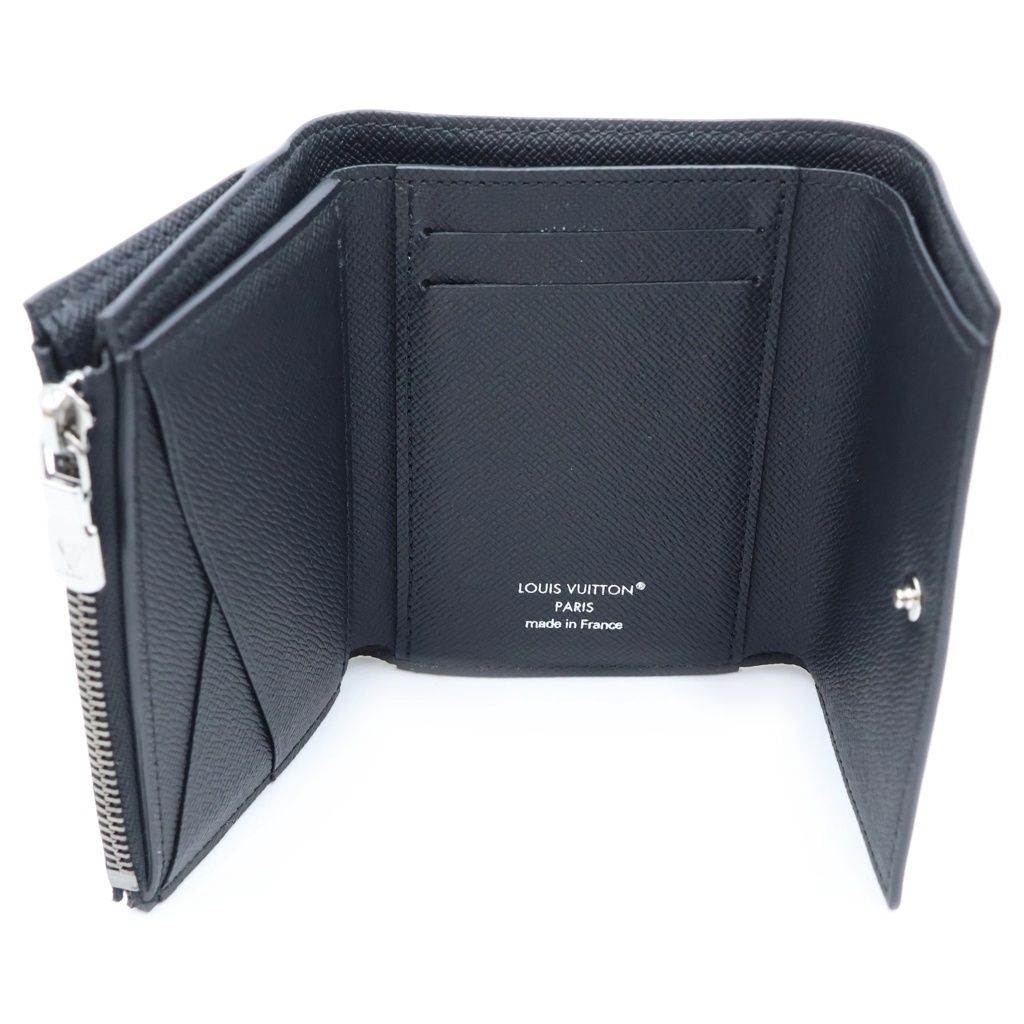 Louis Vuitton Monogram Eclipse Victor Wallet Compact Trifold Black Leather — view 6
