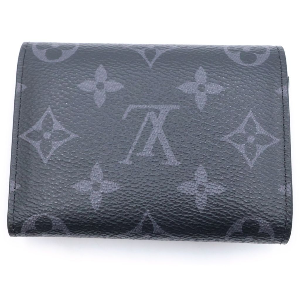 Louis Vuitton Monogram Eclipse Victor Wallet Compact Trifold Black Leather — view 2