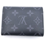Louis Vuitton Monogram Eclipse Victor Wallet Compact Trifold Black Leather — view 2