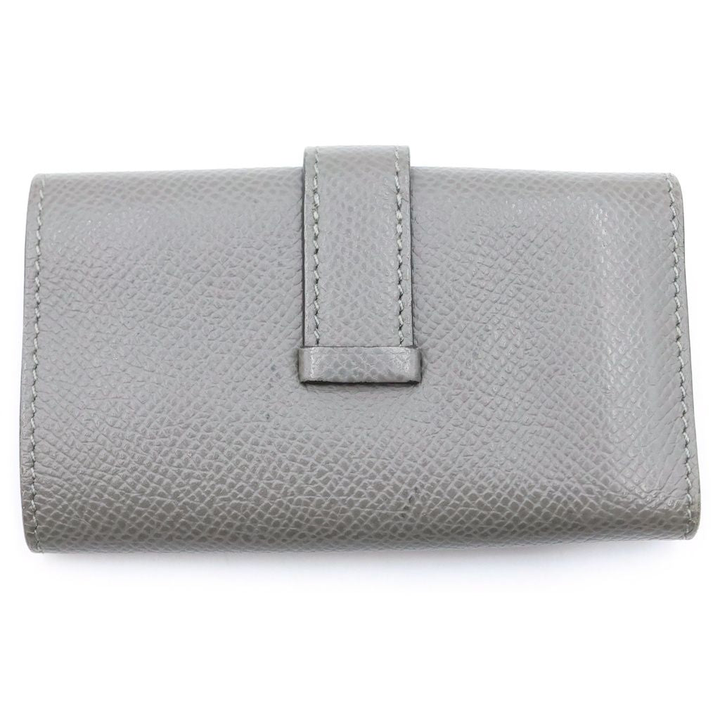 Hermes Bearn Key Case Silver Gray Key Holder — view 2