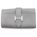 Hermes Bearn Key Case Silver Gray Key Holder
