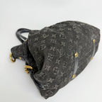 Louis Vuitton Monogram Denim Neo Cabby MM Handbag Leather Black Vintage — view 8