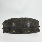 Louis Vuitton Monogram Denim Neo Cabby MM Handbag Leather Black Vintage — view 7