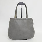 Fendi Nubuck FF Chain Tote Bag Leather Gray Gold Vintage — view 3
