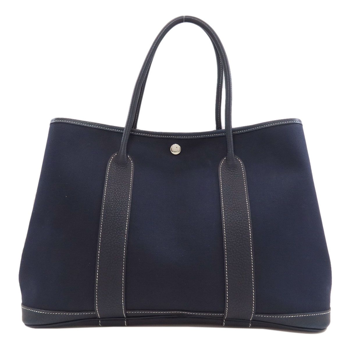 Hermes Garden Party PM Silver Handbag Toile Officier — view 2