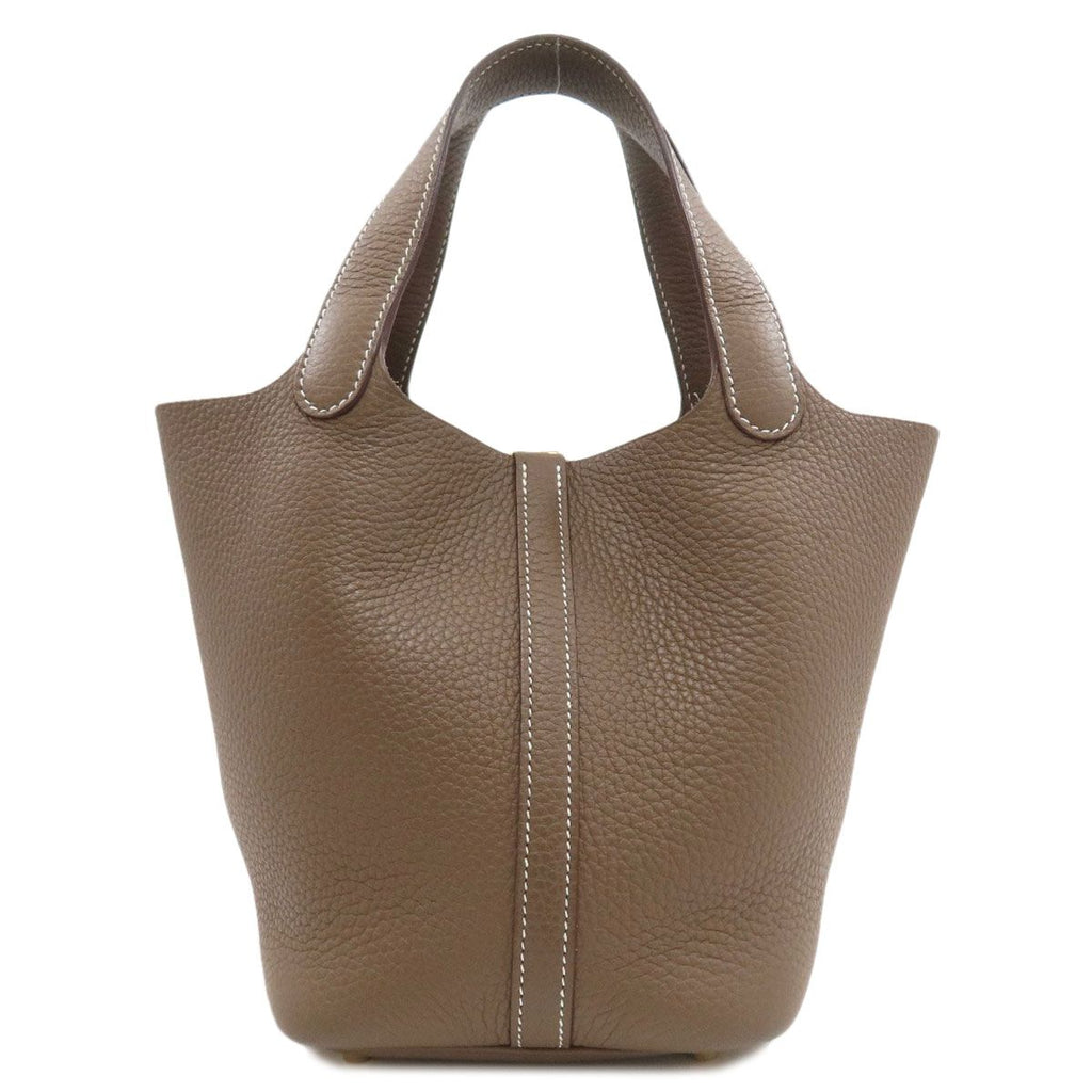 Hermes Picotin Lock PM Etaupe Gold Handbag Taurillon — view 2