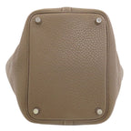 Hermes Picotin Lock PM Etopes Silver Handbag Taurillon — view 4