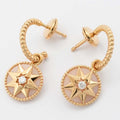 Dior Earrings Rose Des Vents