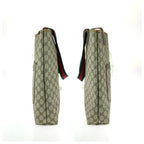 Gucci Vintage Sherry Line Beige Brown GG Supreme Canvas Tote Shoulder Bag — view 8