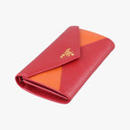 Prada Envelope Red Orange Saffiano Leather — view 5