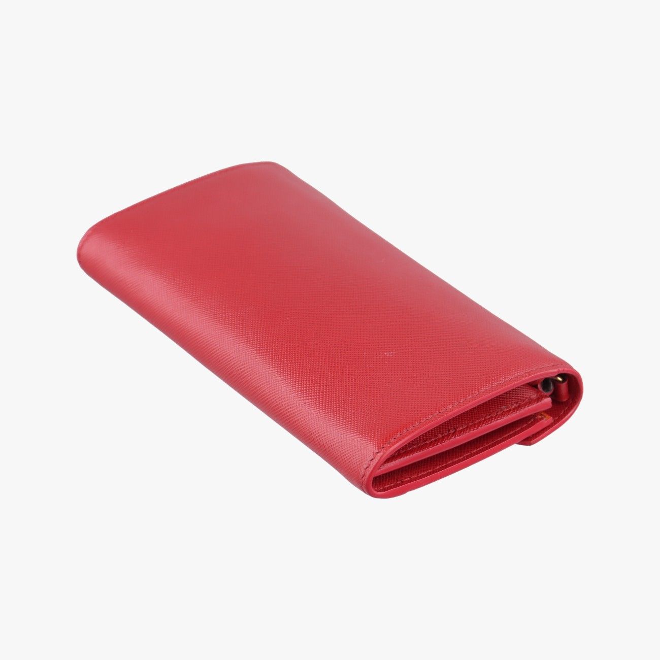Prada Envelope Red Orange Saffiano Leather — view 6