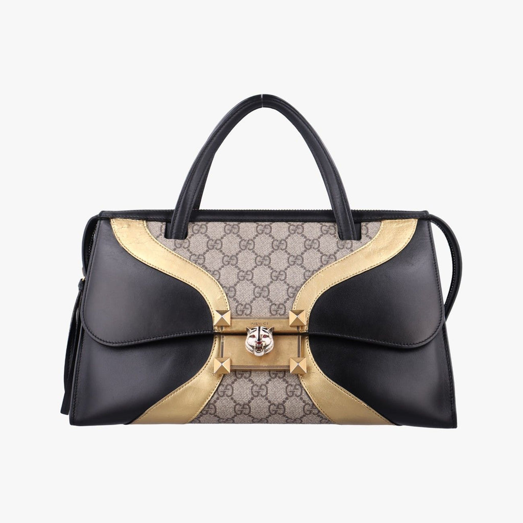 Gucci Ojiride Beige Black Multicolor Leather
