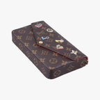 Louis Vuitton Lovelock Pochette Felicie Brown Fuchsia Monogram — view 4