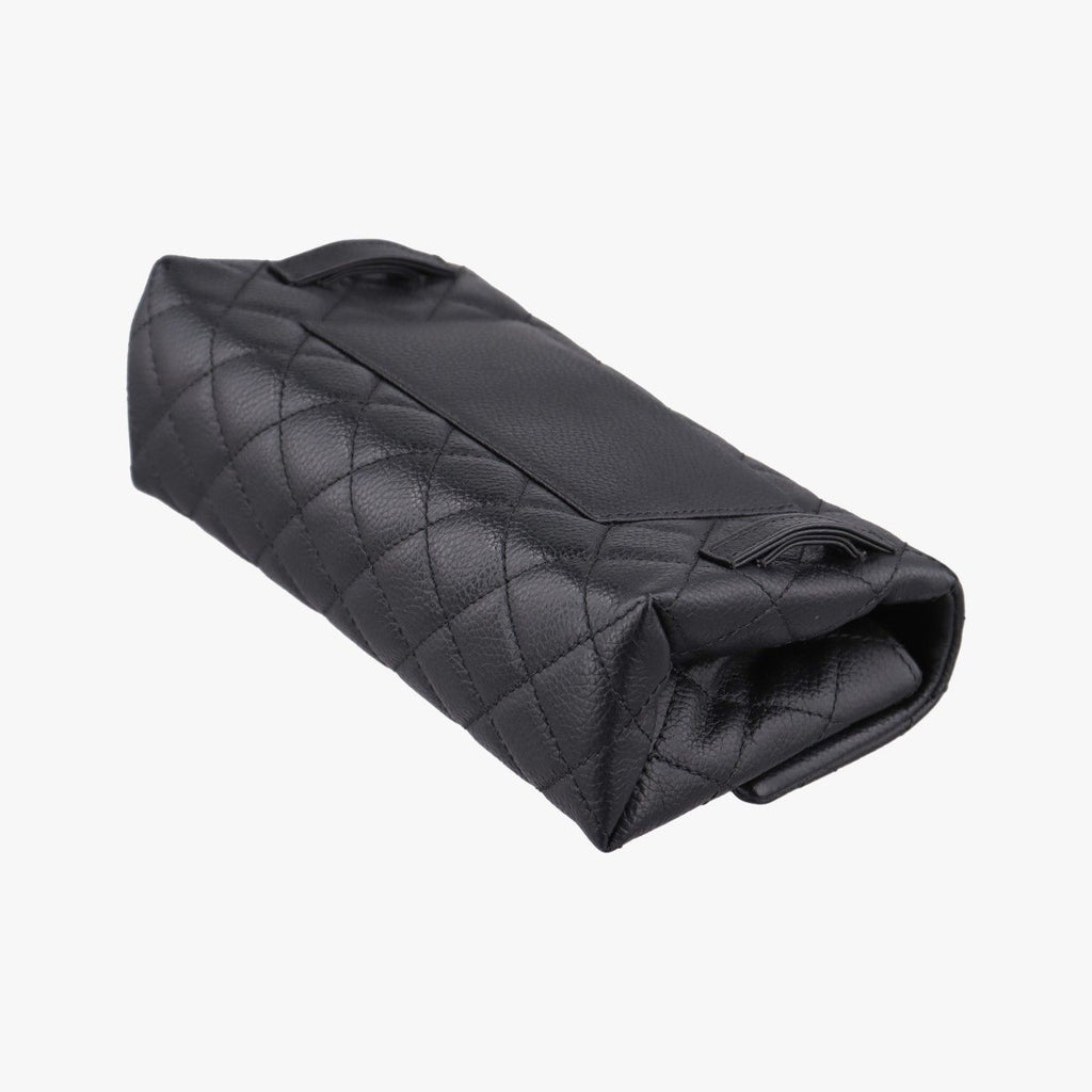 Chanel Quilted 2.55 Black Leather Handbag — view 6