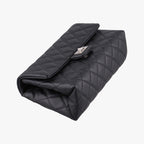 Chanel Quilted 2.55 Black Leather Handbag — view 5