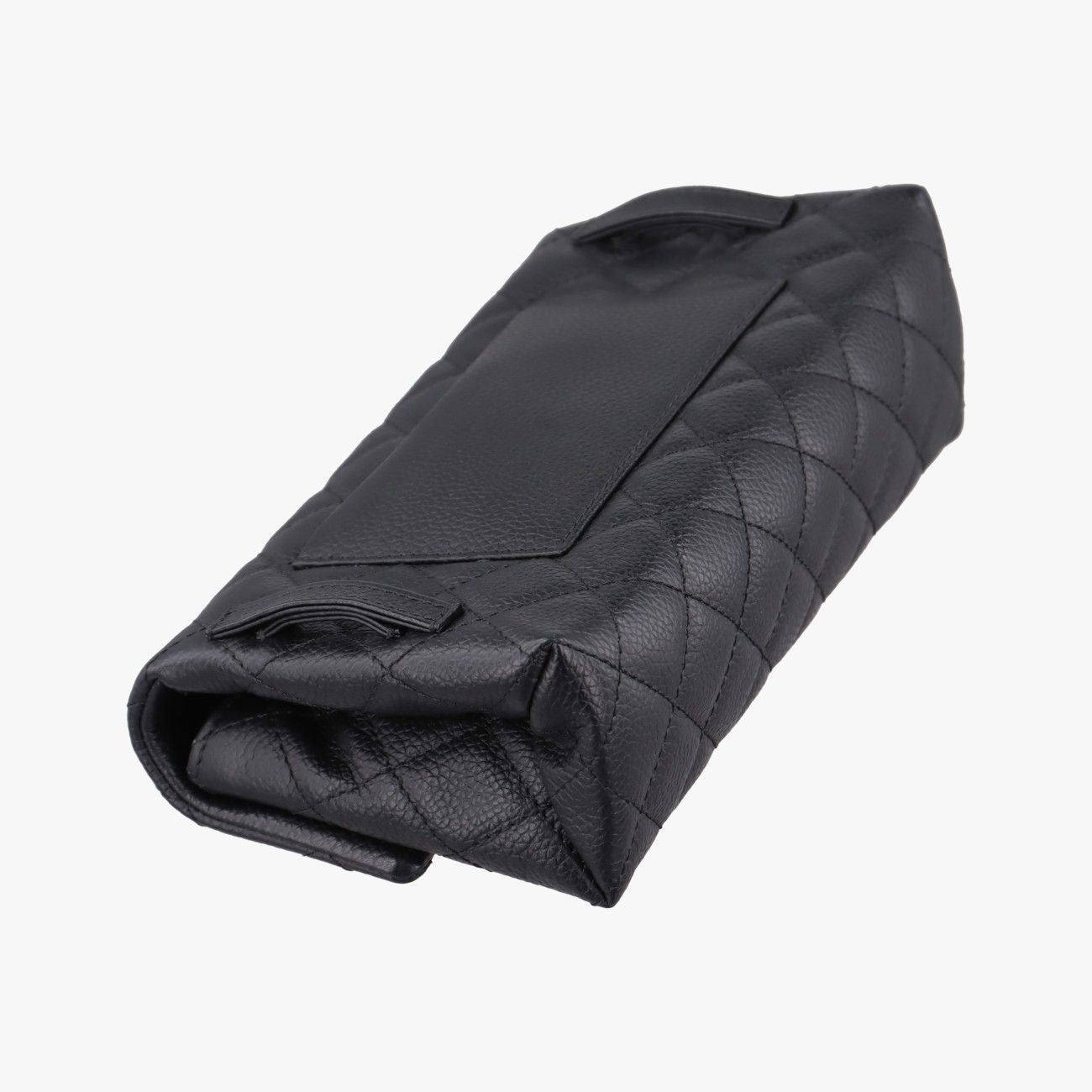 Chanel Quilted 2.55 Black Leather Handbag — view 7