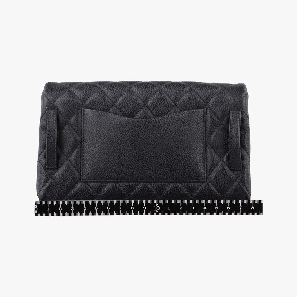Chanel Quilted 2.55 Black Leather Handbag — view 2