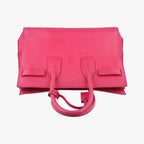Saint Laurent Sac de Jour Small Rose Red Leather Handbag — view 8