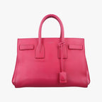Saint Laurent Sac de Jour Small Rose Red Leather Handbag