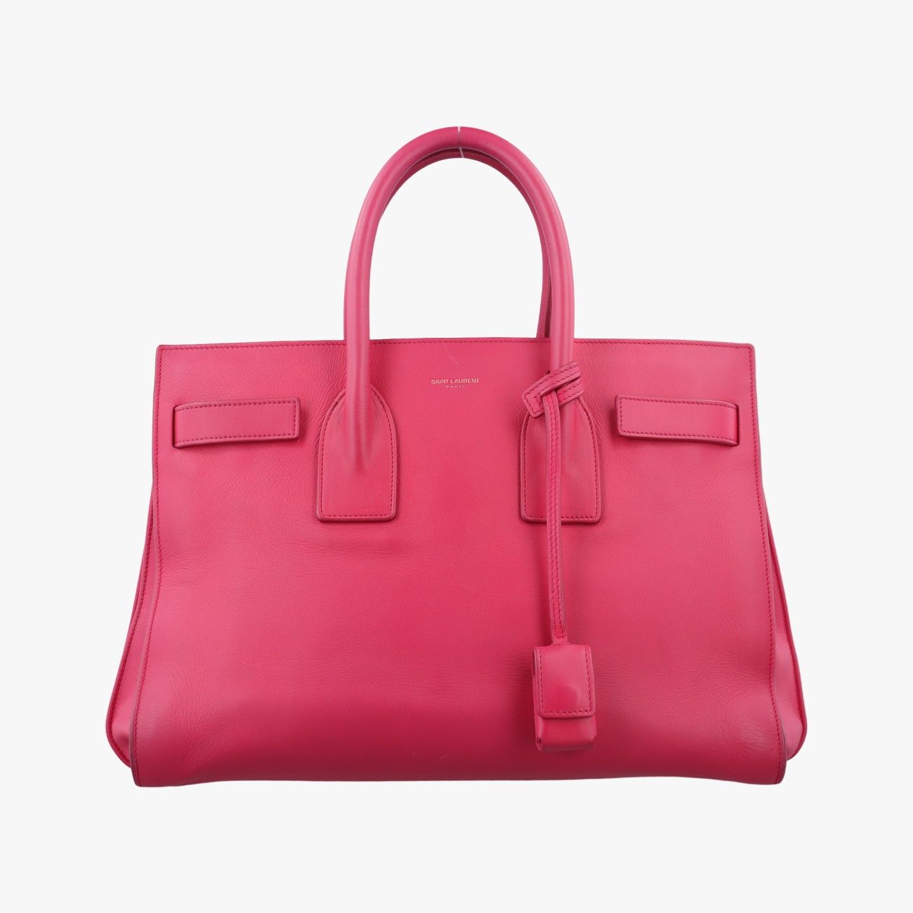 Saint Laurent Sac de Jour Small Rose Red Leather Handbag