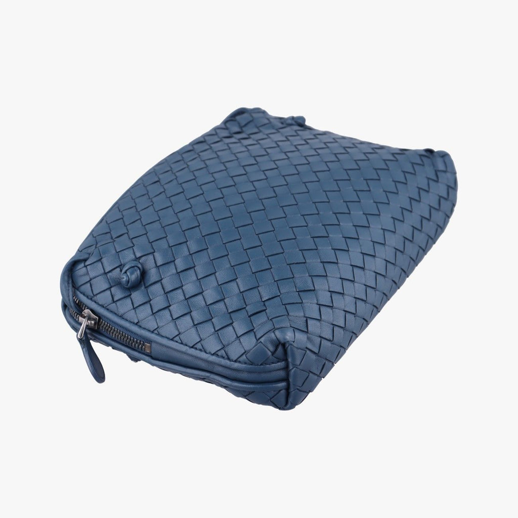 Bottega Veneta Nodini Intrecciato Blue Lambskin — view 7
